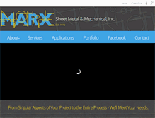 Tablet Screenshot of marxhvac.com